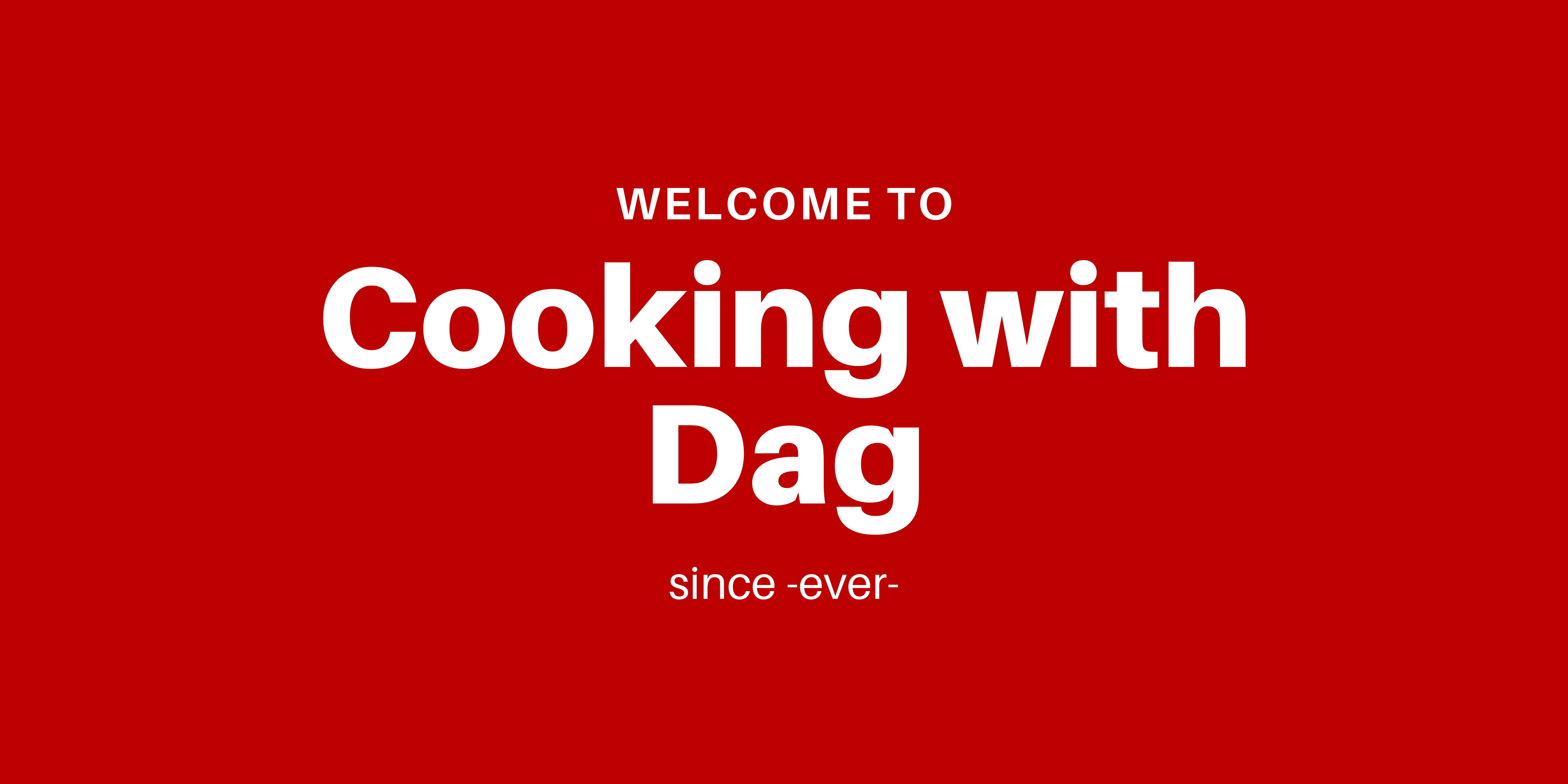 Cooking with Dag - riced Arch with a side of Apple